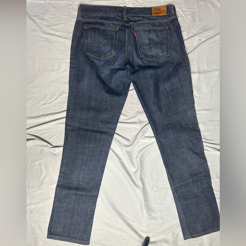 Levi's Dark Indigo Straight Jeans - Picture 13 of 17